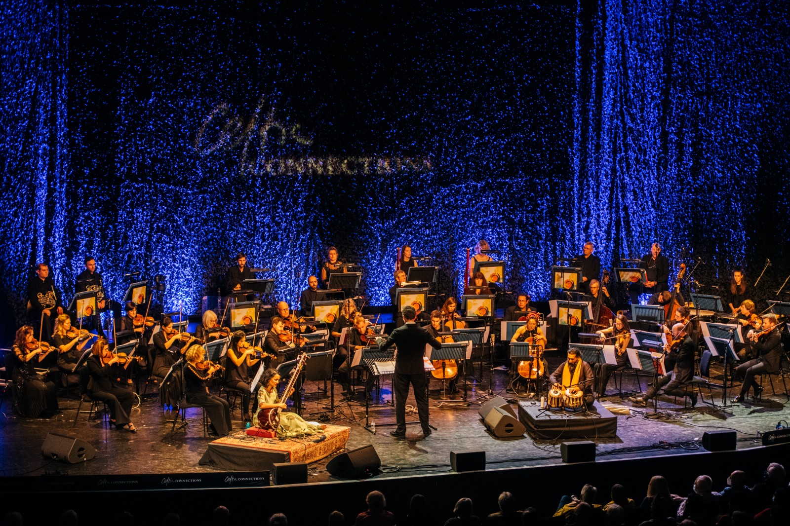 Anoushka Shankar & Scottish Chamber Orchestra at the Glasgow Royal Concert Hall for Celtic Connections 2022.  Photo: Gaelle Beri