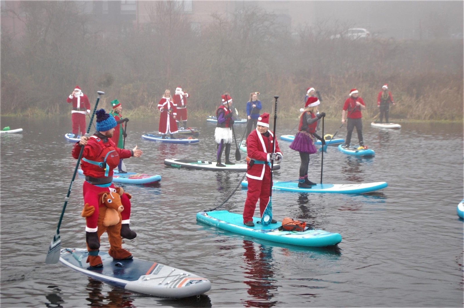 Leading the charge. Photo: Matthew Hurding / Glasgow Paddleboard Co