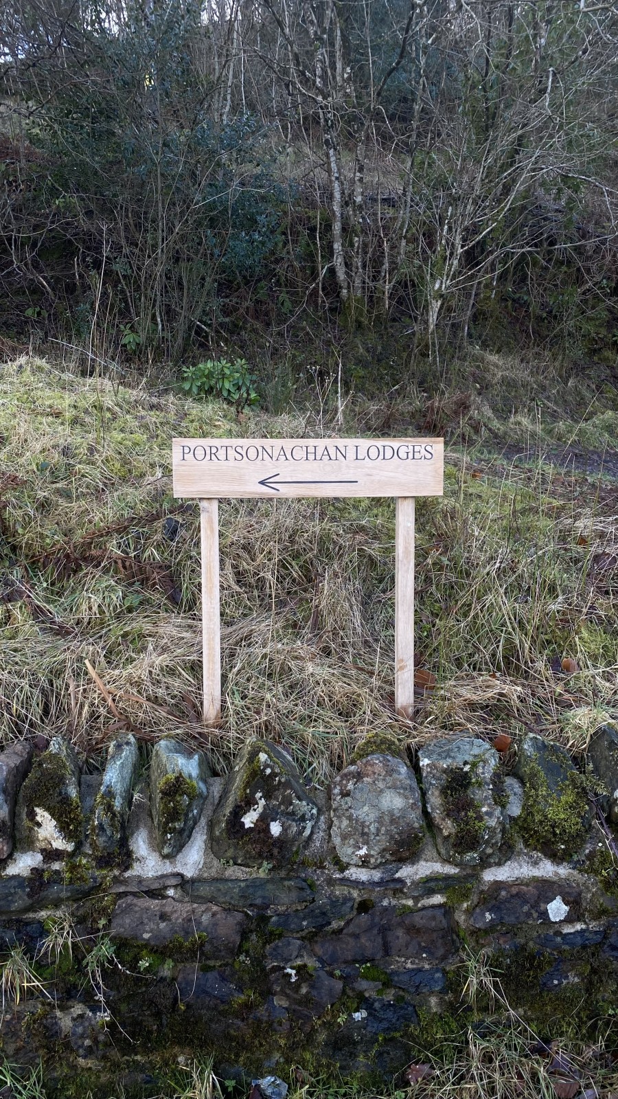 To the cabins.