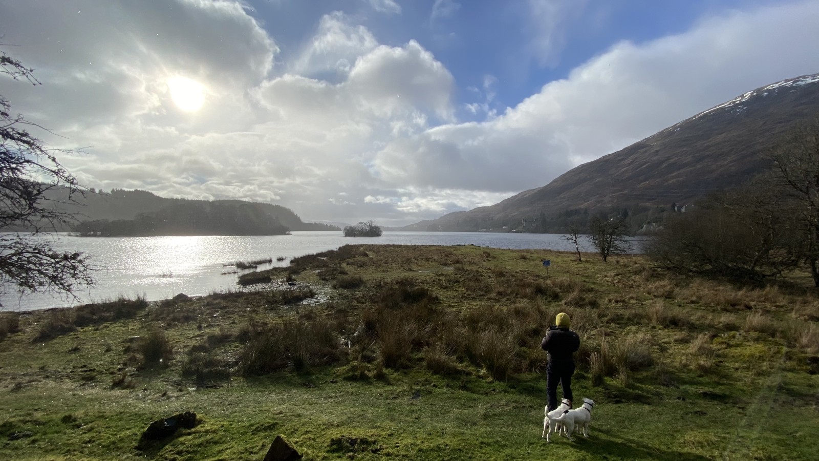 Sky and mountains, from Kilchurn Castle, Loch Awe.