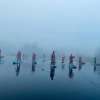 Festive flotilla. Photo: Matthew Hurding / Glasgow Paddleboard Co