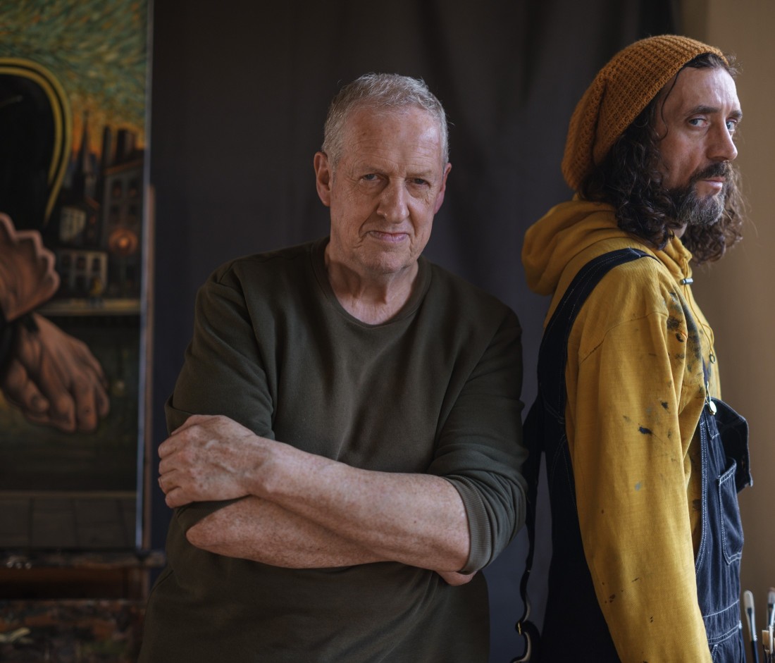 Artists Howson and Ross Muir reimagine Van Gogh.  Picture: Photo credit: Simon Murphy