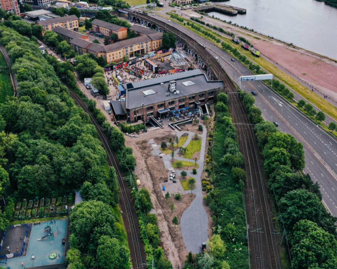 The Garden at SWG3.   Picture: Photo: Michael C Hunter