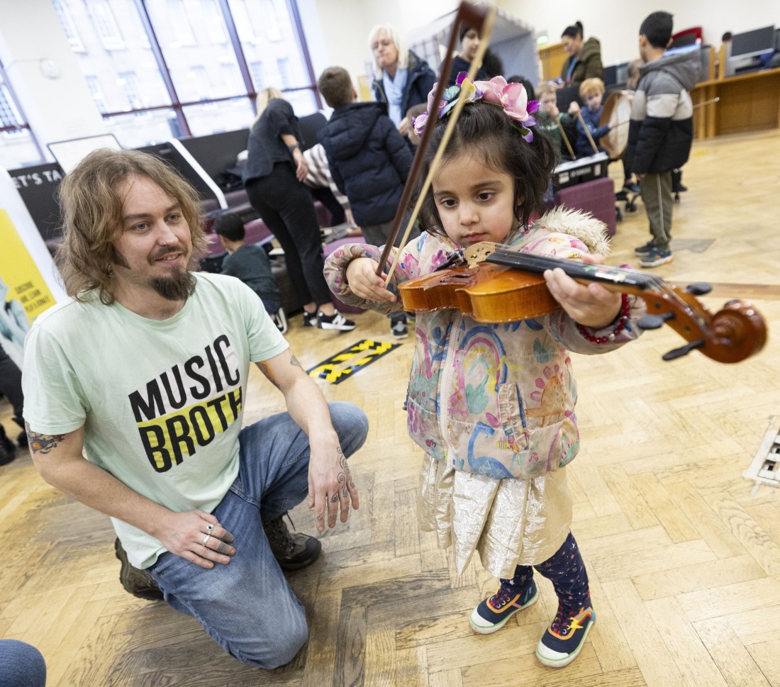 Musical instruments at the Mitchell Library 