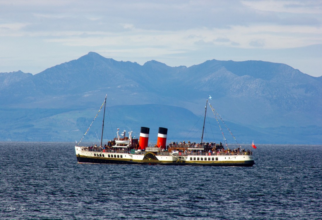 Waverley on rare trip around Arran  Picture: Images supplied by Waverley Excursions Ltd