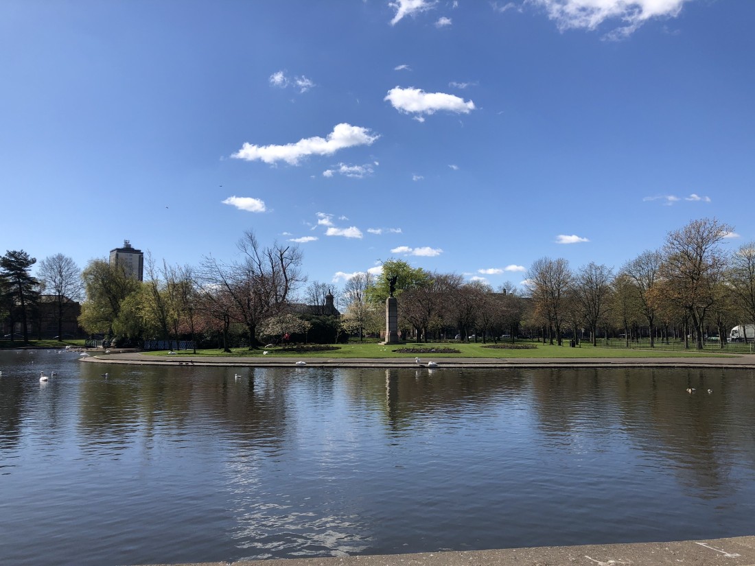 Victoria Park where the drama took place  Picture: Glasgow West End Today