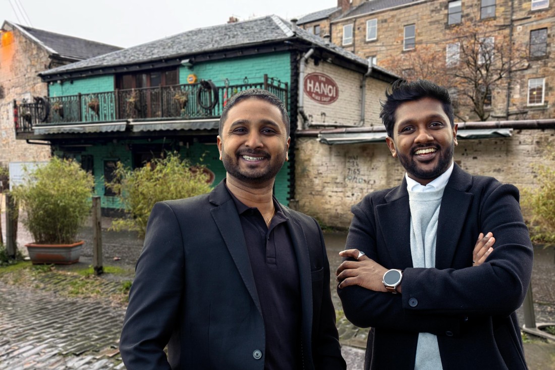 Founded by friends Suki Jayaratne (left) and Shehan Fernando (right), Kochchi Glasgow to open in former Hanoi Bike Shop on Ruthven Lane  Picture: Image supplied by Kochchi Glasgow