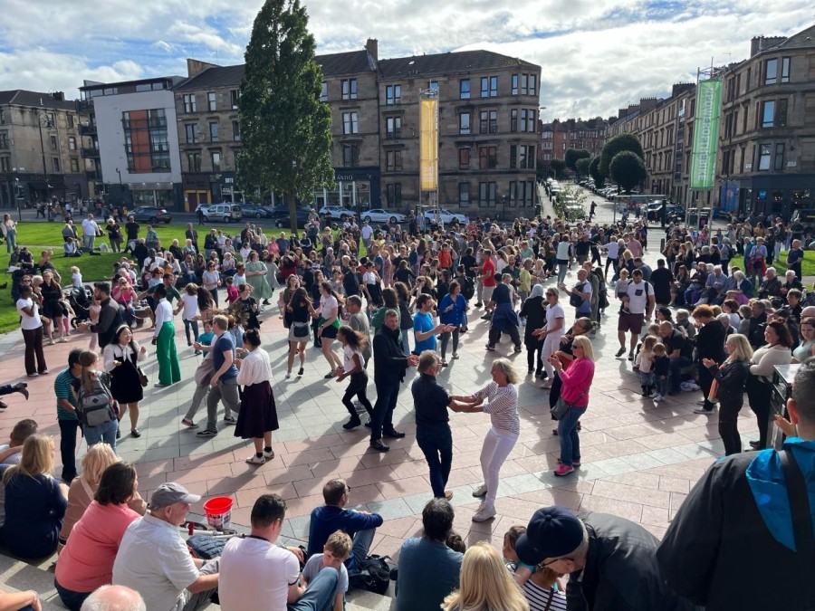 The outdoor ceilidh is a popular free event. Photo: Gavin McCourt