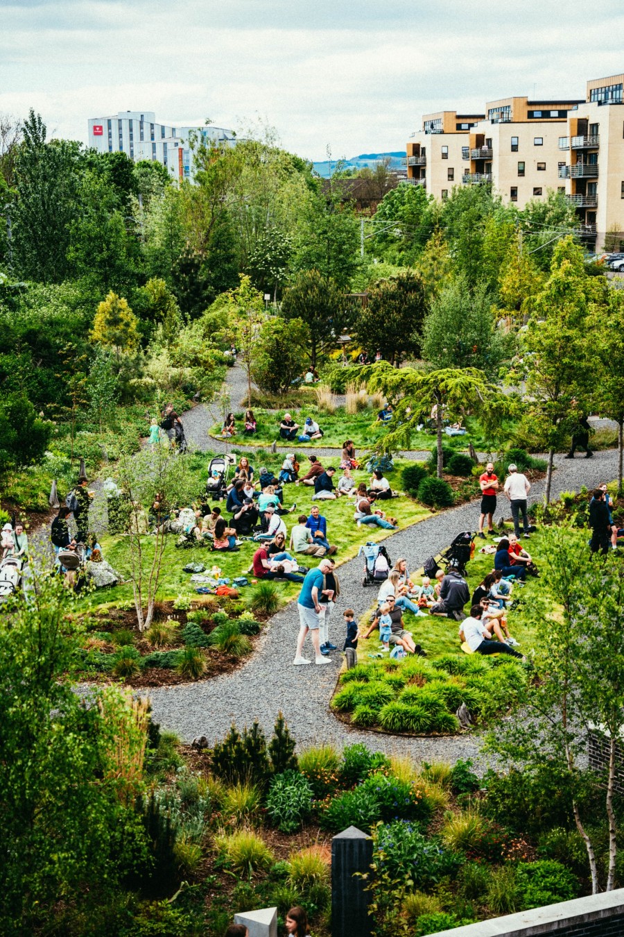 Enjoy SWG3's green space and garden