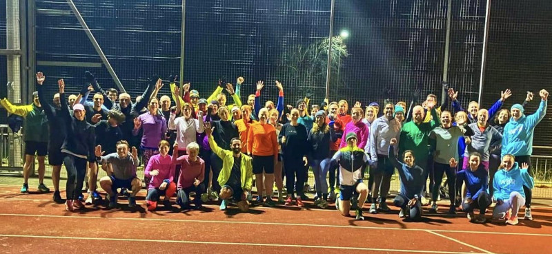 Track night for members of the award-winning running club