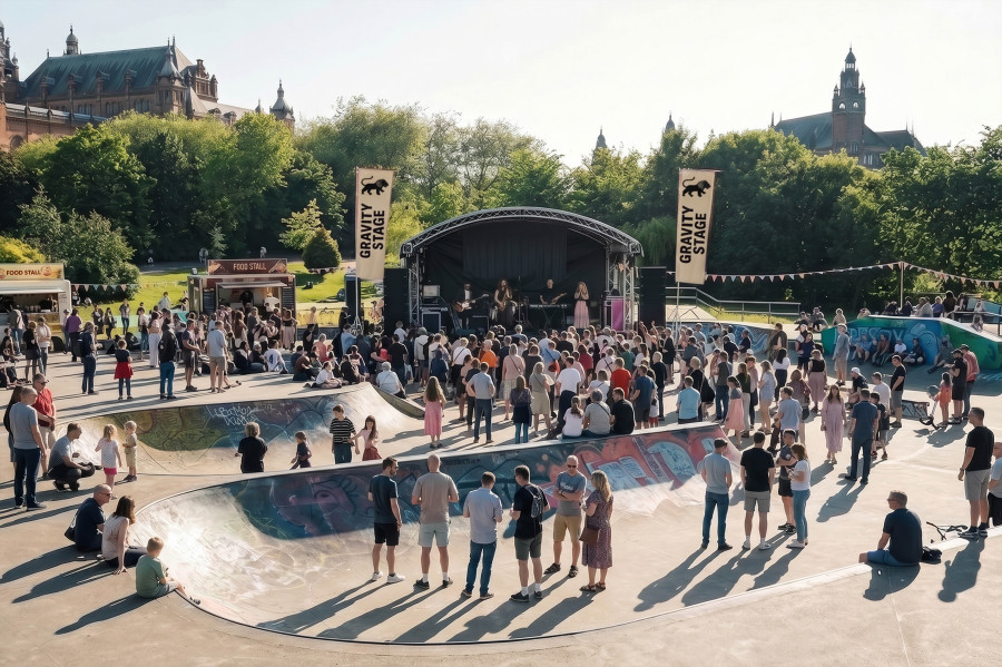 The Gravity Stage - Digital Visualisation / Glasgow Life