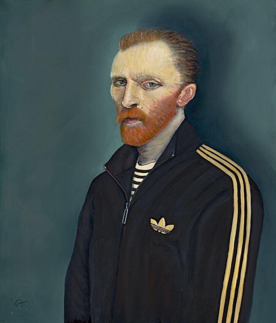 The inspiration for the work, Muir's 'Square Gogh'