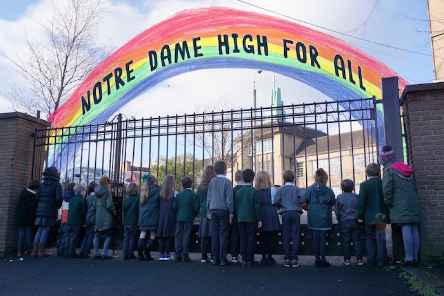  Campaign: parents are applying fresh pressure for a change of policy at Notre Dame High 