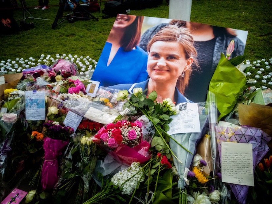  Grief: Jo Cox's murdered brought condemnation from all political sides.