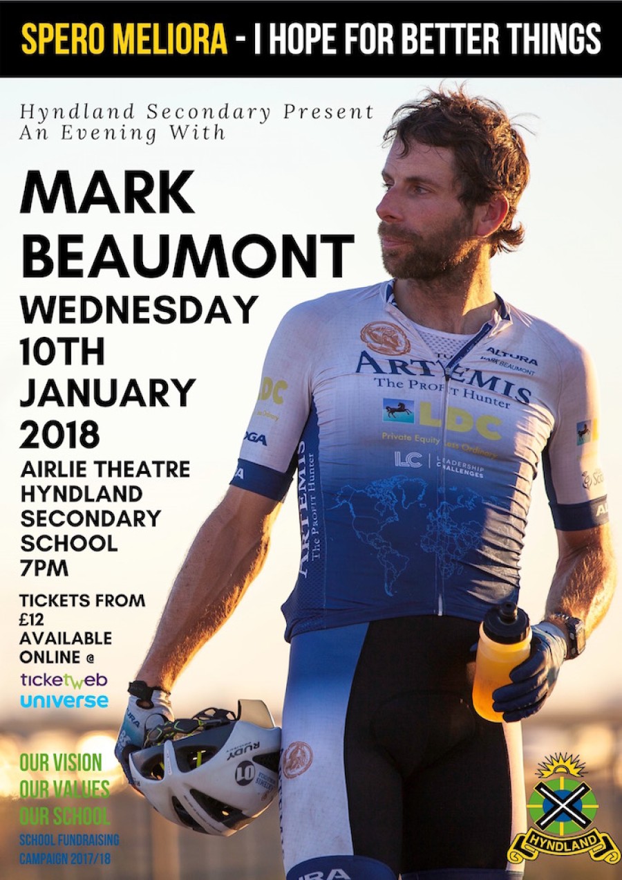  Poster: the athlete is the first in a series of inspiring speakers 