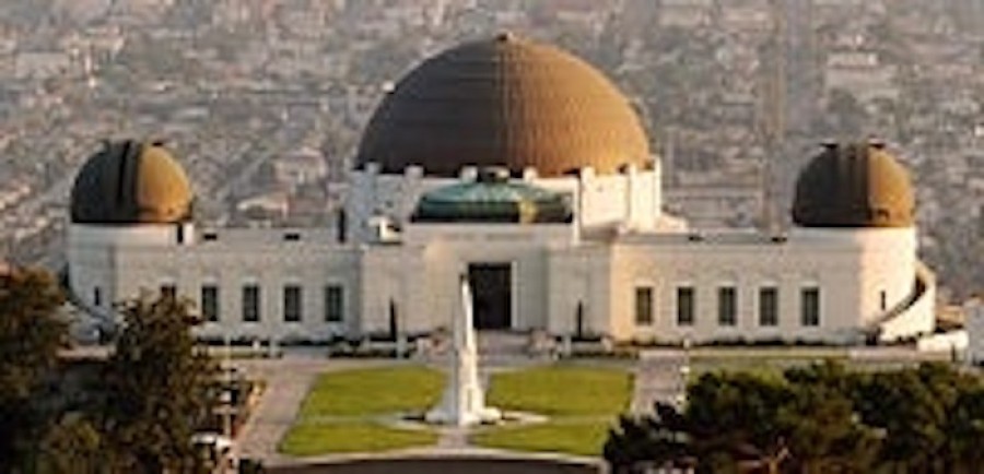  Iconic: the Griffith Observatory is close to where Laura and Craig are staying 
