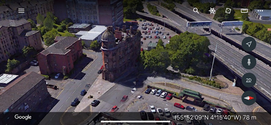  How the area looks now on Google Earth. Photo: Google