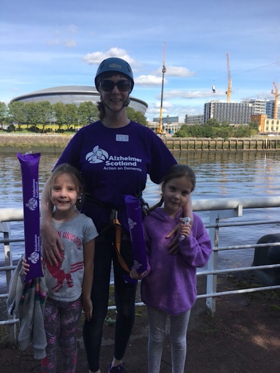  Judith was supported by her two daughters on the day