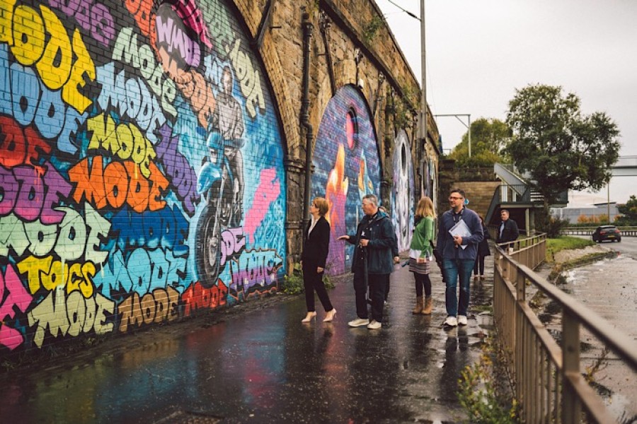  The murals took 700 hours of spraying and painting time