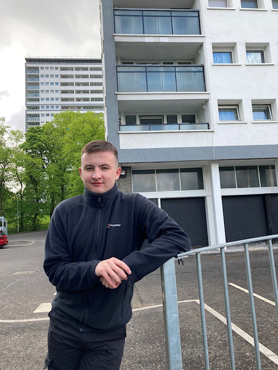 Robert McCluskey joined Wheatley’s Group modern apprenticeship programme in 2018.