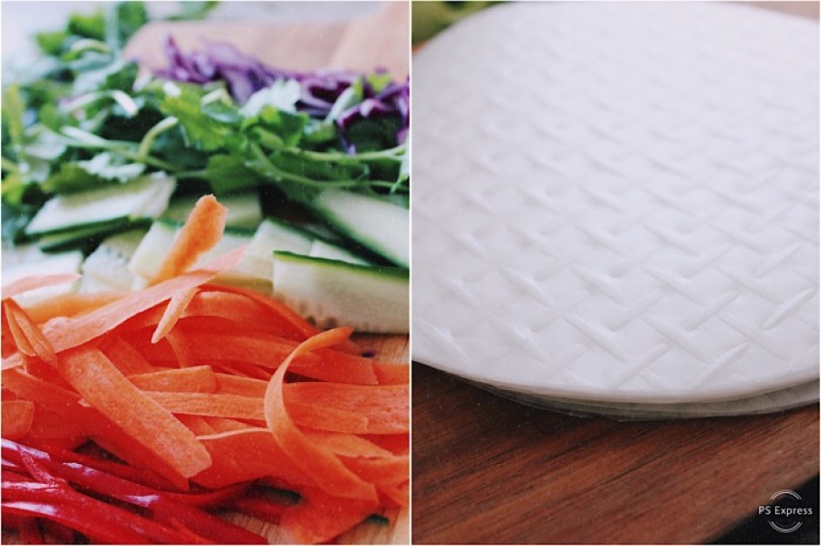 Simple: These spring rolls are easy to make 