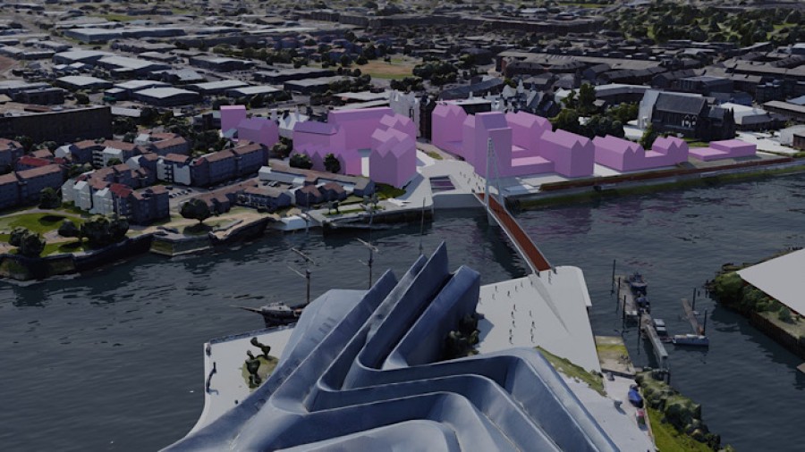  The bridge will span between Water Row in Govan and Pointhouse Quay