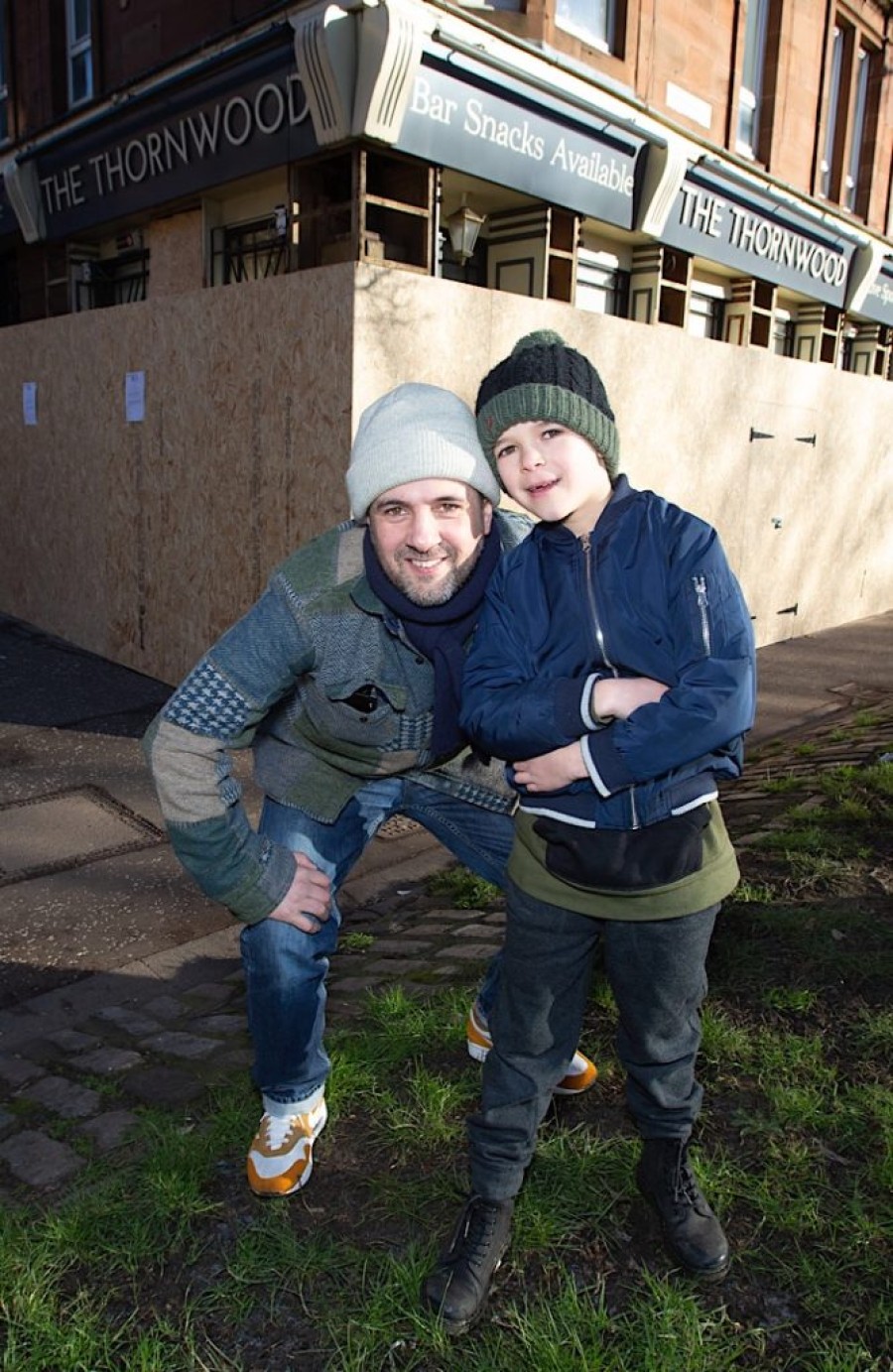  'Partners': Licensee Marc Ferrier with son Lucca, seven. Photo credit: Mark F Gibson / Gibson Digital  