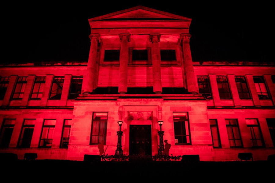 Kelvinside Academy is part of the ‘Light Up Red’ campaign in support of Poppyscotland’s Scottish Poppy Appeal.  