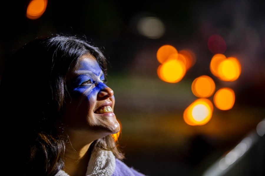  Those taking part were marking Scotland's national day. Photograph by Martin Shields 