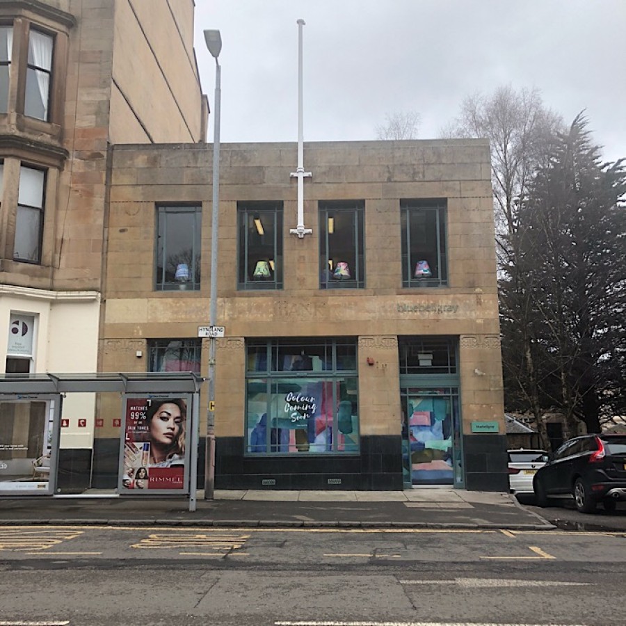  Location: the print studio and shop will open at the former RBS bank on Hyndland Road