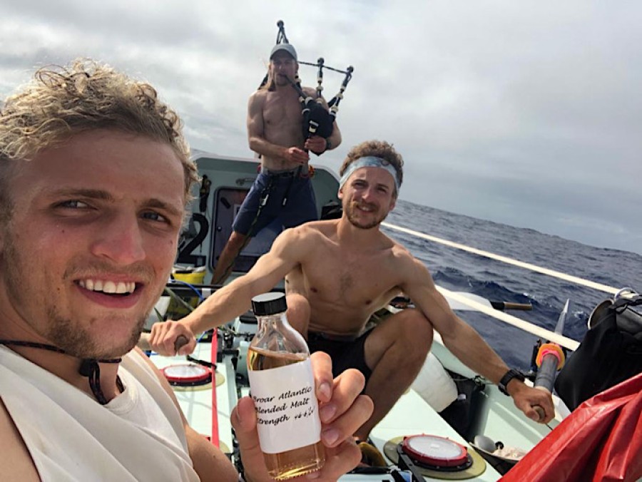  Jamie (back) with brothers Lachlan and Ewan. Photo: Broar
