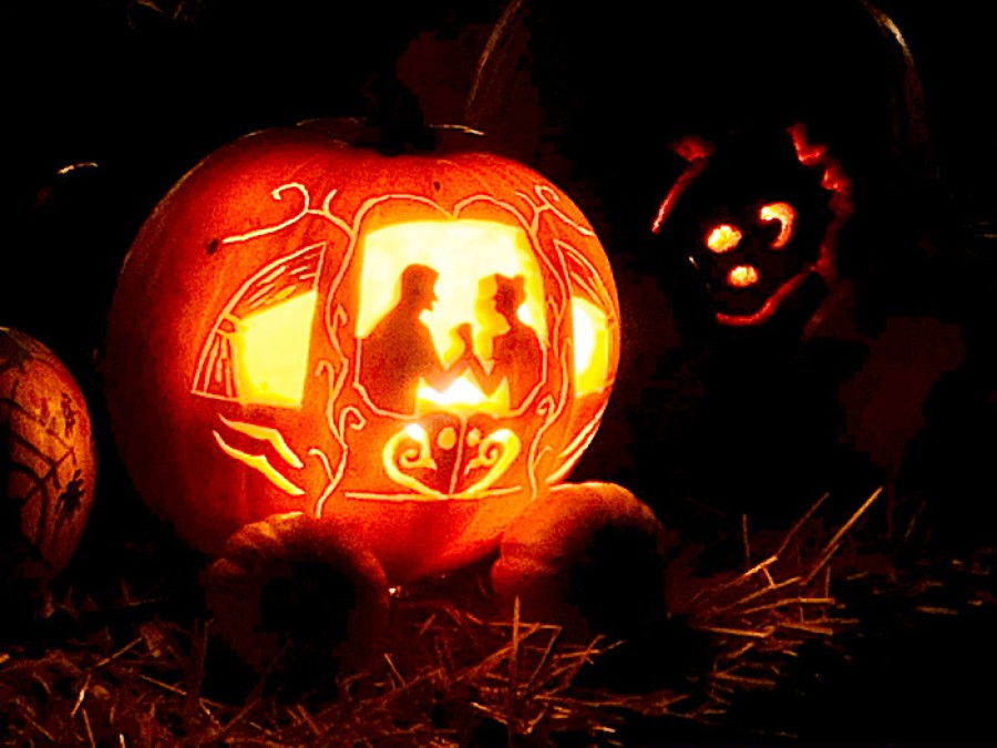  Light trails and pumpkin displays entertained crowds on the opening night