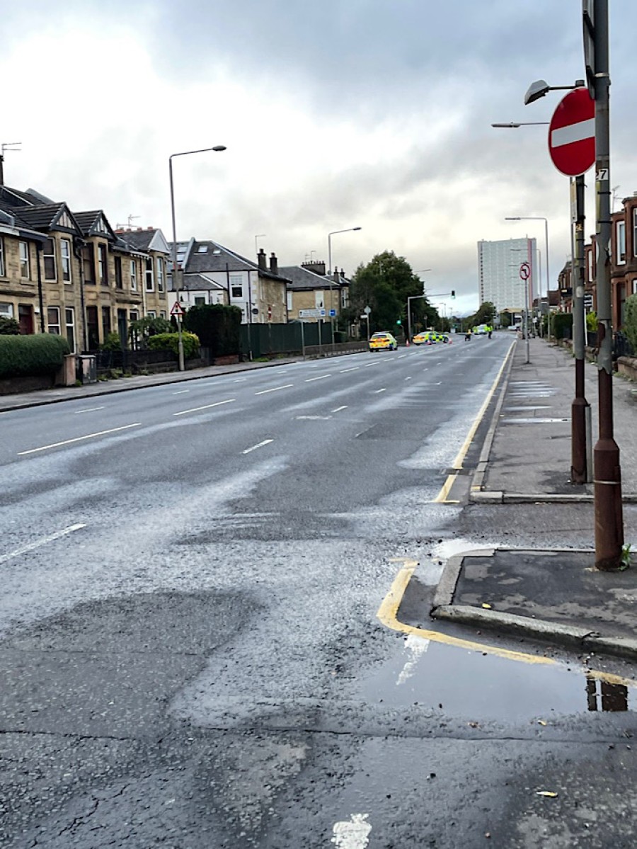 The road was closed well in to Saturday afternoon after the crash. Photo: Kirsty Macleod.