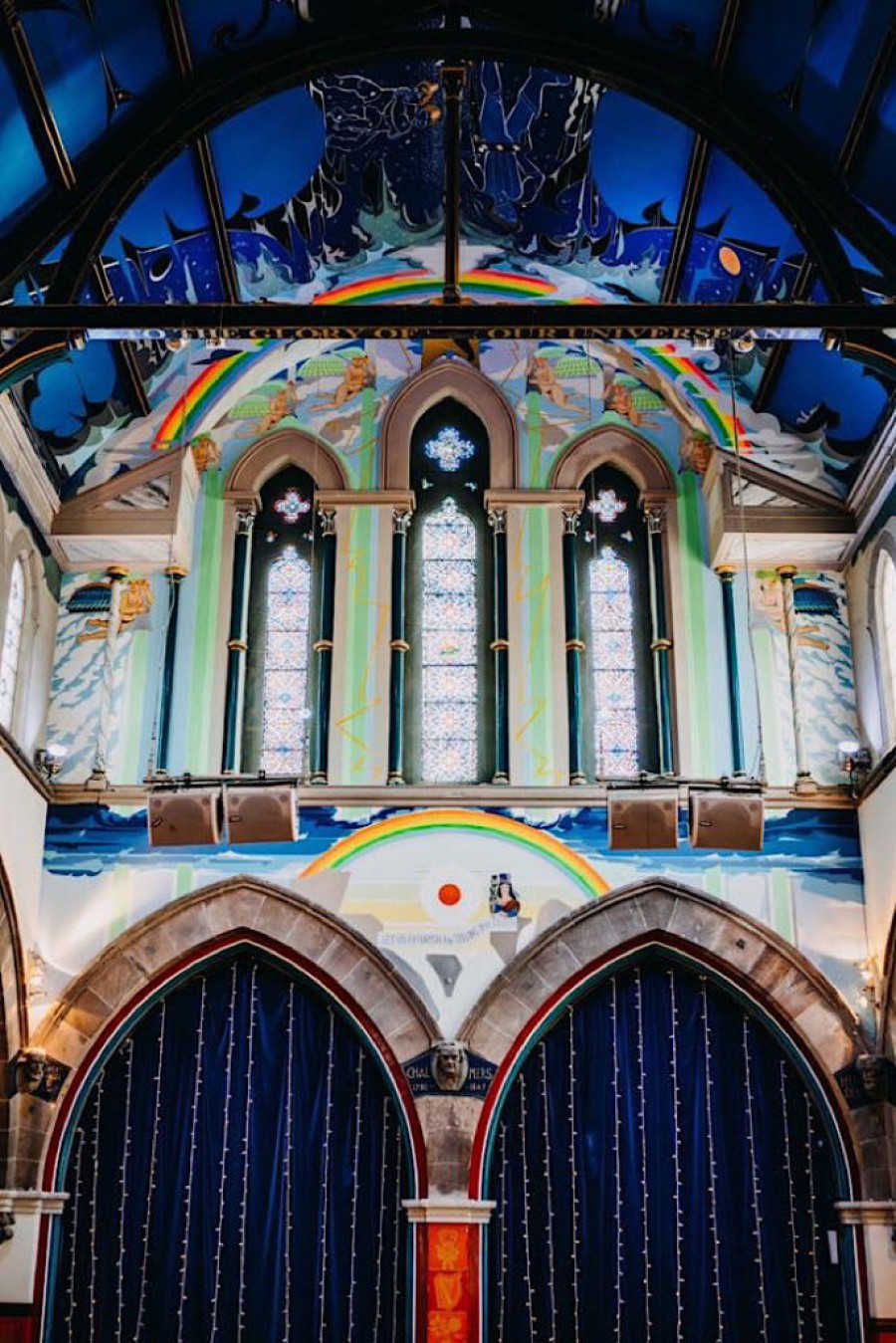  The artist's ceiling mural in the auditorium in Òran Mór is one of the largest pieces of public art in Scotland. Pic credit: Mark Wild
