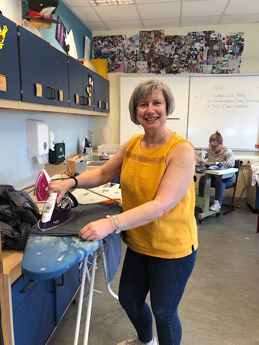  Kay Muir is one of the volunteers making use of the secondary school. Photo: Kay Muir