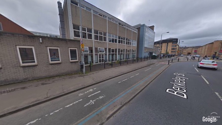 Scheme: kerb-edged cycle lanes have been installed in Berkeley Street in Glasgow