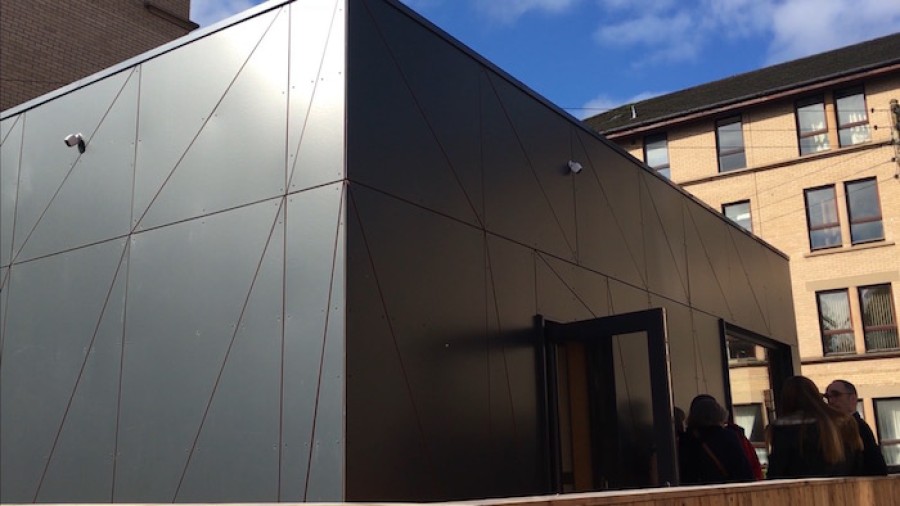  Gap site: The modern fabricated hall sits on a reclaimed site that had suffered subsidence  