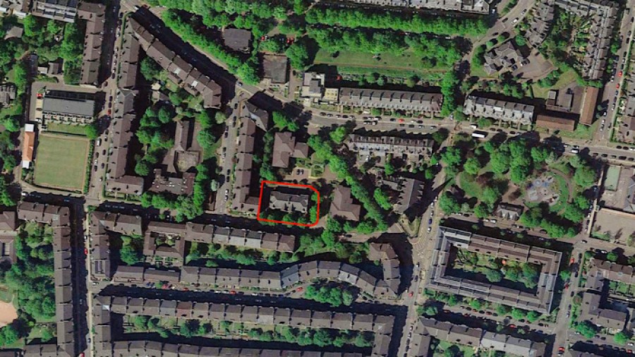  Map: St Kentigern's Hostel on Partickhill Road. Google/NVDC Architects
