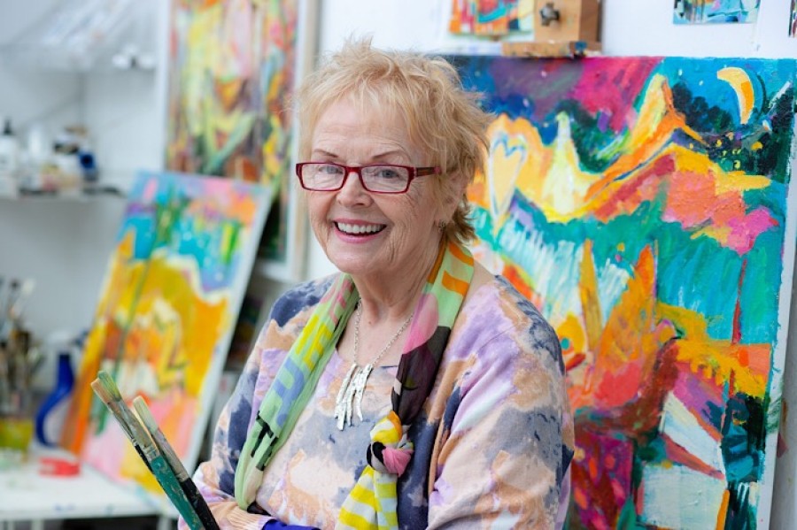 Trained: Annette learned her skills at the Glasgow School of Art. Photo credit: Martin Shields 