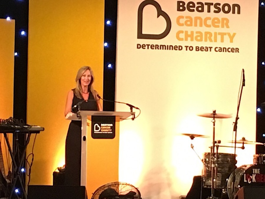  Charity: Angela's books and auctions have raised thousands of pounds for the Beaston Cancer Centre