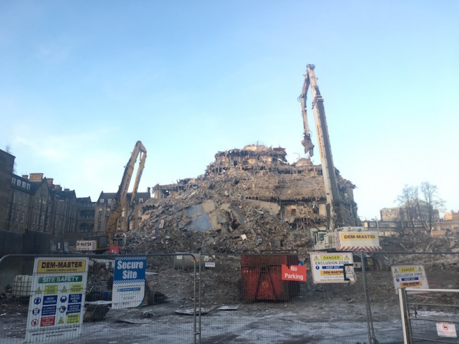  Demolition: the Western Infirmary is making way for a new university campus 