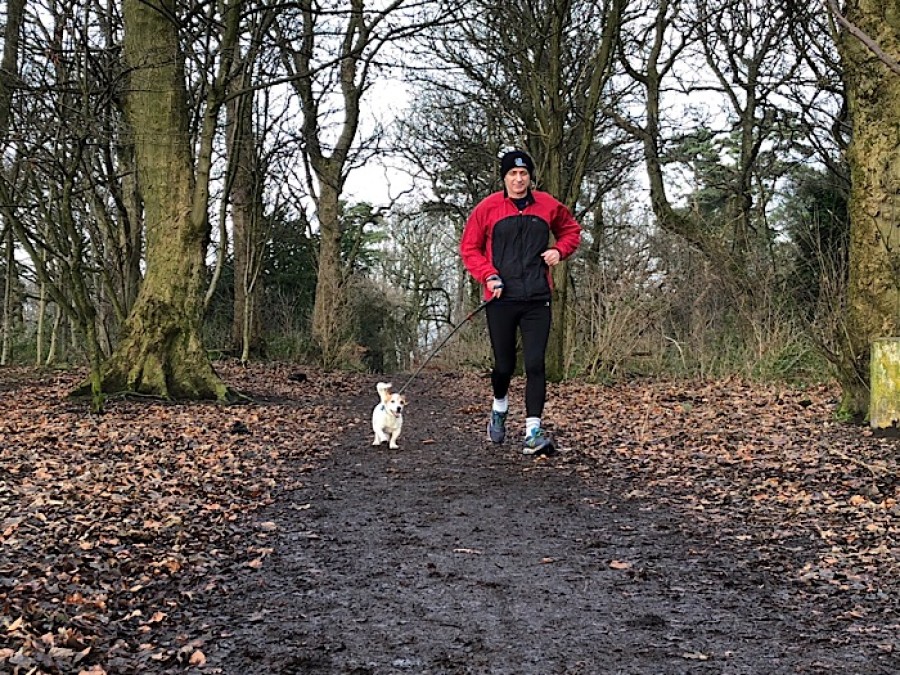 Duo: Ronnie and Buddy out in Dawsholm park 