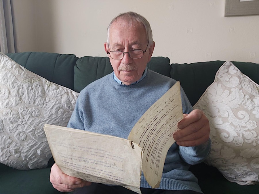  Retired headteacher David Welsh has researched his grandfather's public life. Photo: Welsh family
