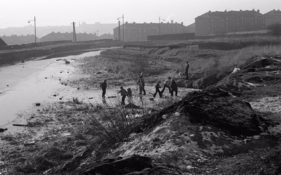 Children at play at Kelvin Dock. Photo: Jos Treen
