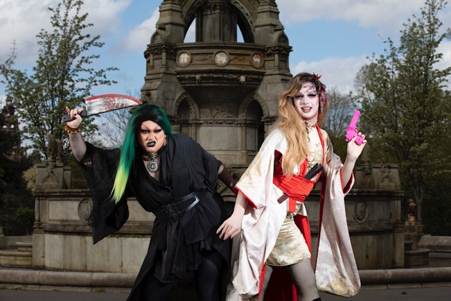  Drag queens help launch West End Festival Programme. Photos: Martin Shields