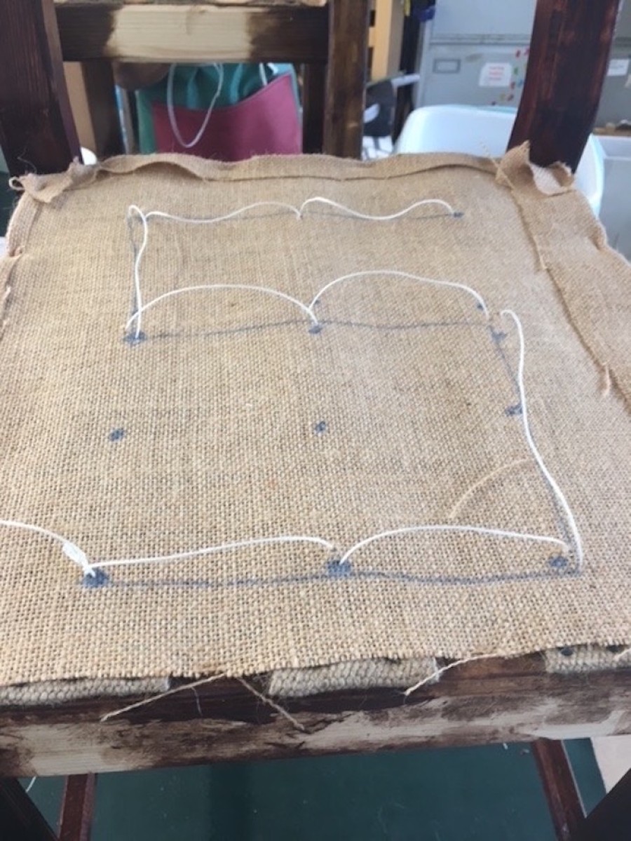  Loops: stitching this way provides a means of securing the padding