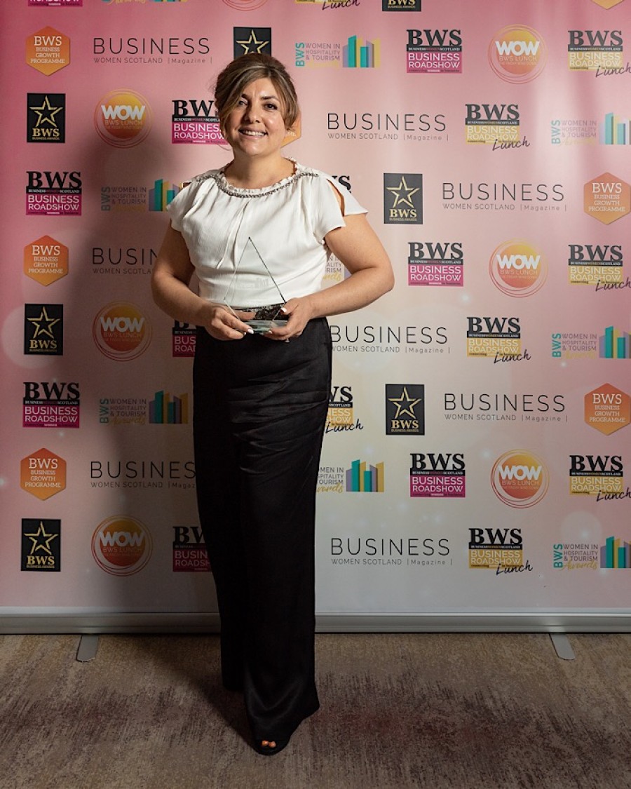  Giovanna was honoured at Scotland’s Women in Hospitality and Tourism Awards