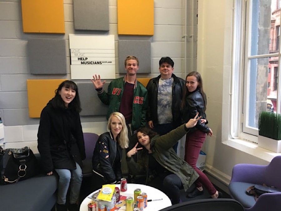 Axel and friends at Help Musicians Scotland