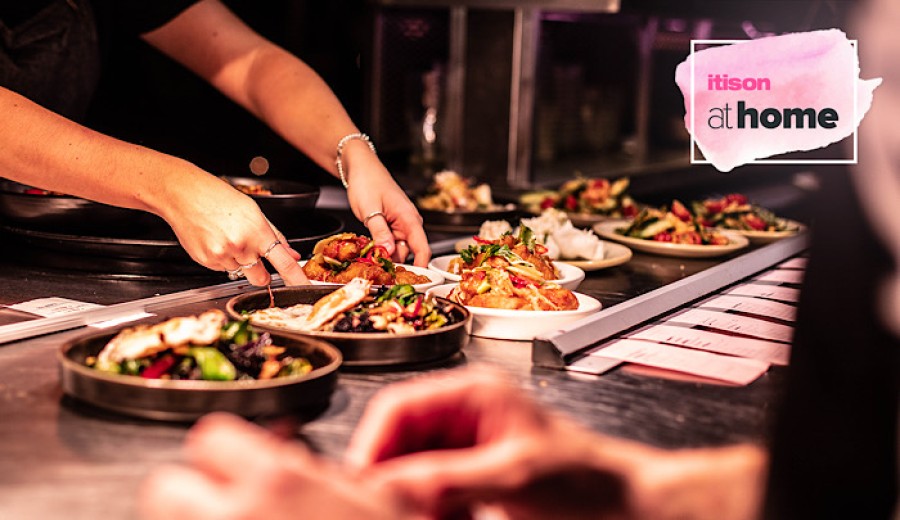  The At Home dining service will work with city restaurants.