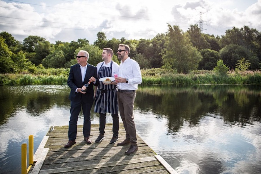  Adventure: The Botany restaurant chef John Paul Lappin with Alan Tomkins (left) and Calum Lawson.